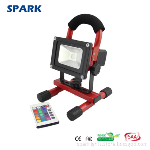 Rechargeable 10W RGB LED Floodlight with IR Control (SP-LF2023-RGB)